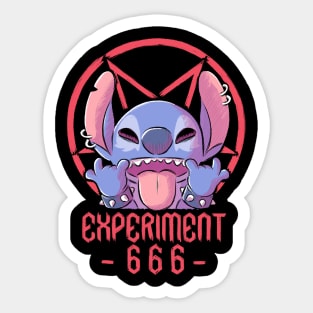 Experiment 666 Sticker